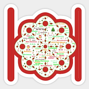 Christmas Snowflake Sticker